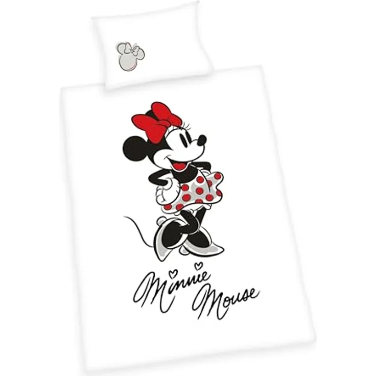 Herding Bettwäsche Minnie Mouse Disney, 100% Baumwolle, mit Wende-Motiv, Mehrfarbig – Bild 1