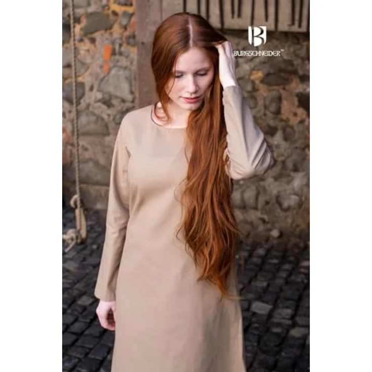 Burgschneider Unterkleid Freya, Hanf (S, Unisex), historische Mittelalterkleidung für LARP und Events – Bild 5