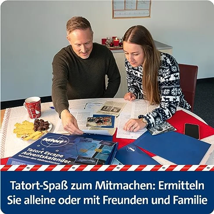 FRANZIS 67197 - Tatort Adventskalender, Tod unter dem Weihnachtsstern, Escape Room Adventskalender mit 24 spannenden Rätseln für die Adventszeit – Bild 5