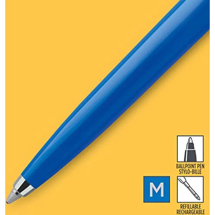Parker Jotter Originals Kugelschreiber | Klassisches Blau | Mittlere Spitze | Blau Tinte – Bild 3
