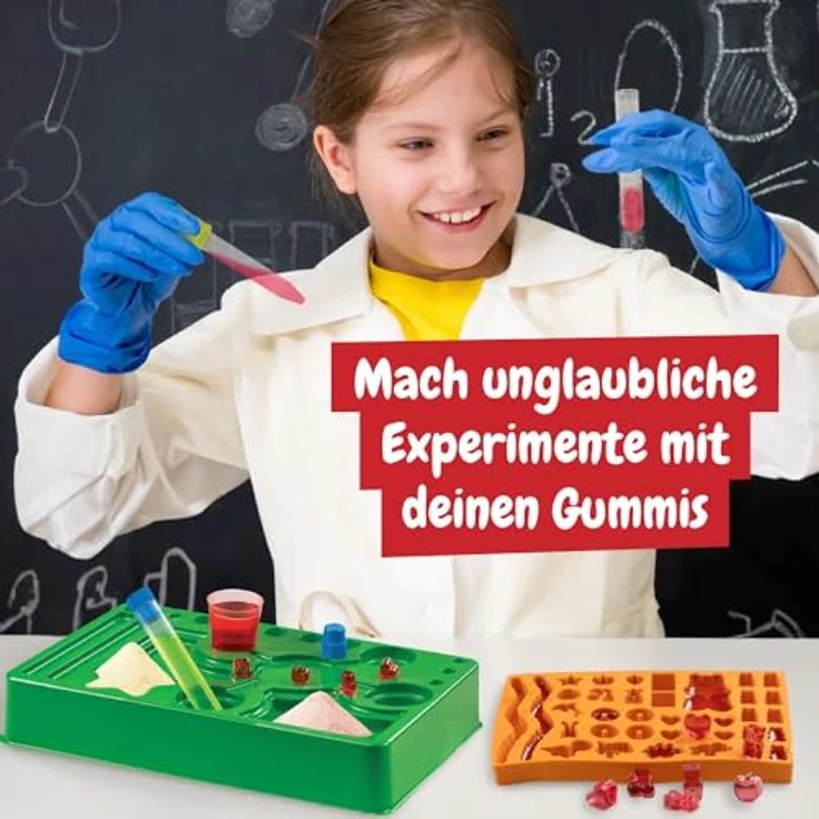 Science4you Gummibärchen-Labor, Experimentierset zur Herstellung von Gummibärchen in 19 Formen für Kinder ab 7 Jahren – Bild 5