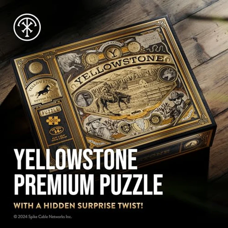theory11 Yellowstone Puzzle, 1.000 Teile, offiziell lizenziertes Merchandise mit Goldfolien-Details, präzise Passform und Premium-Qualität – Bild 2