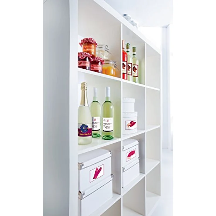 AVERY Zweckform MD4001 Flaschenetiketten (120x90 mm auf DIN A4, selbstklebend, bedruckbare Flaschenaufkleber für Glasflächen, Inkjet-/Tintenstrahldrucker) 20 Etiketten für Flaschen auf 5 Blatt weiß – Bild 3