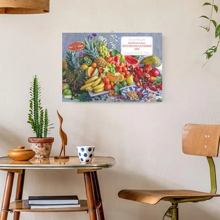 Neumann DUMONTS neuer Küchenkalender 2026, Broschürenkalender mit Rezepten und Gedichten, 42 x 29 cm, stimmungsvolle Food-Fotografien – Bild 2