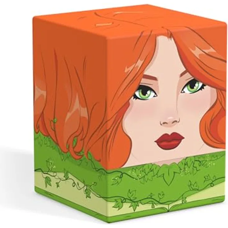 Squaroes Squaroe Batman: Gotham City GC012 - Poison Ivy, Deck-Box für bis zu 100 Sammelkarten, hergestellt aus 78% erneuerbaren Rohstoffen