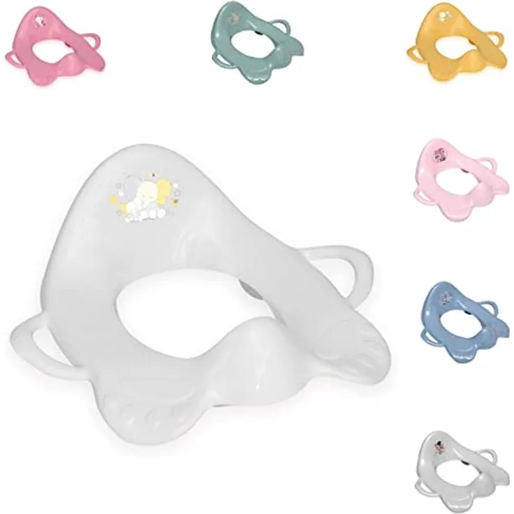 Lorelli Toilettenaufsatz Toilettensitz mit Griffe Spritzschutz ergonomische Form weiss - Preisvergleich