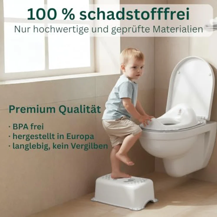 DOCARI Toilettensitz Kinder, Klositz Aufsatz ergonomisch, rutschsicher, Elefant rosa für komfortables Toilettentraining ab 2 Jahre – Bild 5