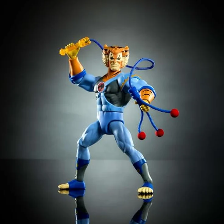 Masters of the Universe Tygra Actionfigur, 14 cm, beweglich, abnehmbare Rüstung, Bolo-Zubehör und Mini-Comic, Crossover mit ThunderCats, JFW96 – Bild 5