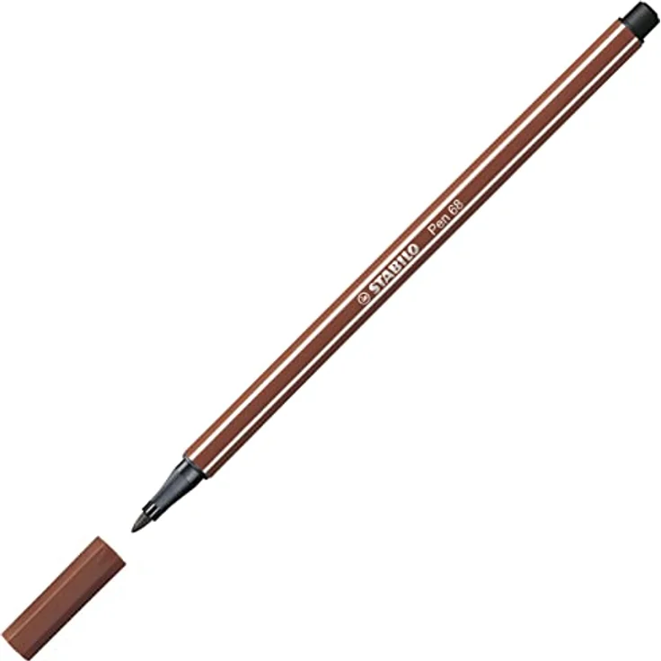 Premium-Filzstift - STABILO Pen 68 - Einzelstift - siena – Bild 2