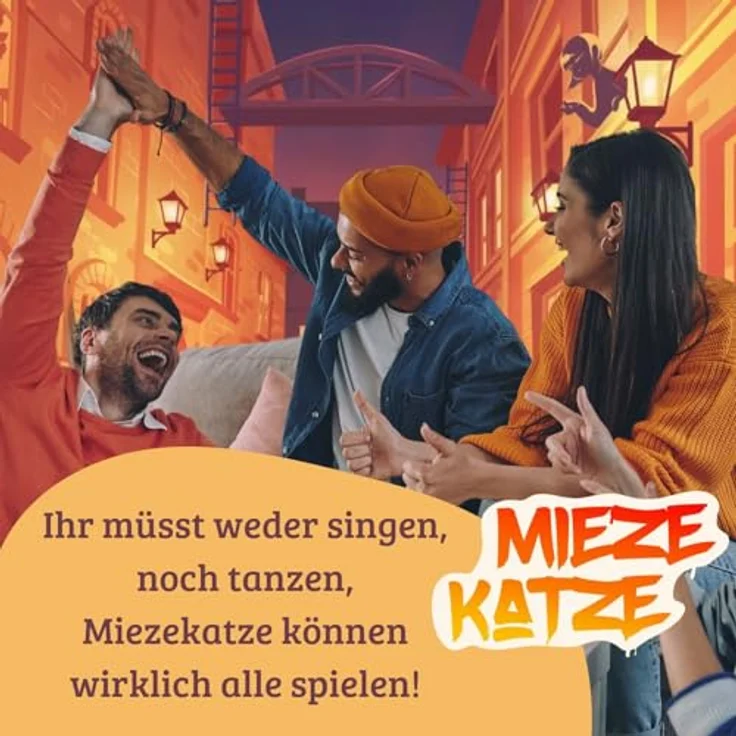 Edition Spielwiese Miezekatze, Brettspiel für Familien und Partys, kooperative Kommunikationsspiele mit Quietsche-Katze und Stoffmäusen – Bild 5