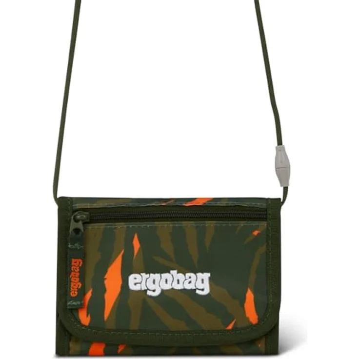 ergobag Brustbeutel, Mini Portemonnaie mit Kleingeldfach und Sichtfenster, aus recycelten PET-Flaschen, für Mädchen und Jungen – Bild 1