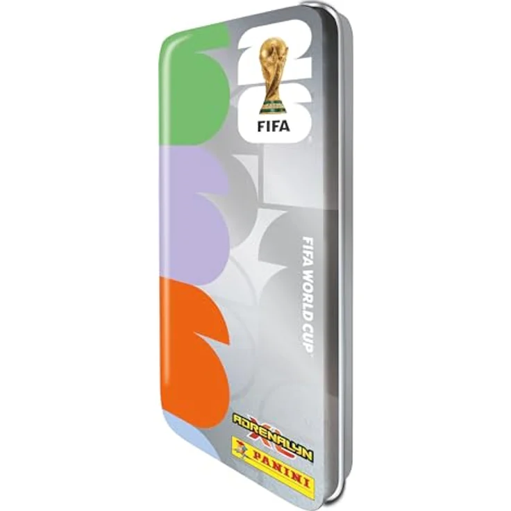 Panini FIFA World Cup 2026 Adrenalyn XL, Pencil Tin mit 32 Sammelkarten und limitierter Trophy Karte – Bild 2