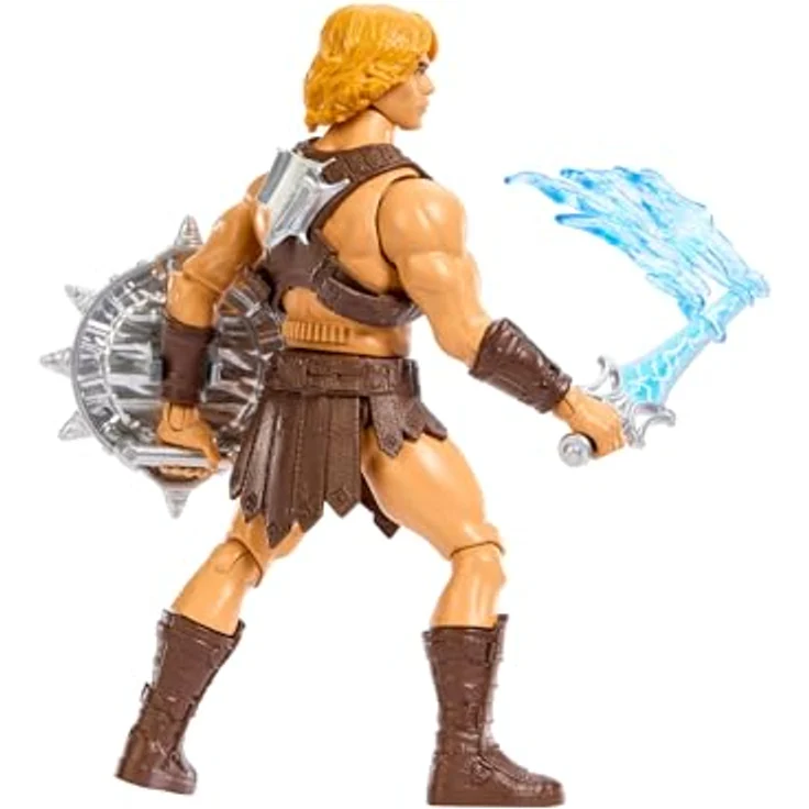 Masters of the Universe He-Man Funktionsfigur, 14 cm mit Schwert der Macht, Dreh- und Loslassfunktion, detailgetreues Heldenspielzeug aus dem Film, JKJ02 – Bild 3