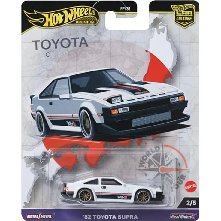 Hot Wheels '82 Toyota Supra HRV97, 1:64 Die-Cast Spielzeug-Rennwagen aus der Car Culture Circuit Legends Kollektion – Bild 1