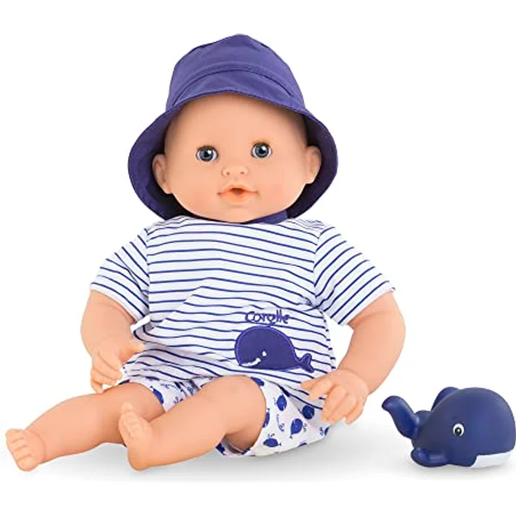 Corolle - Meine erste Puppe, Babybadezimmer, 30 cm, ab 18 Monaten, mit Badespielzeug Wal, 9000100670 – Bild 1