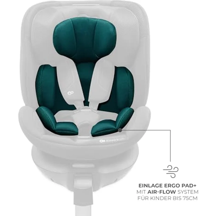 KinderKraft XRIDER 2 i-Size, Kindersitz mit Sicherheitsfeatures in grün – Bild 10