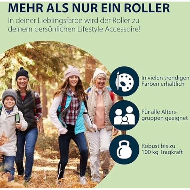 Hudora Cityroller Scooter Start 200, höhenverstellbarer und zusammenklappbarer Cityroller für Kinder und Erwachsene bis 100kg mit Ständer – Bild 7