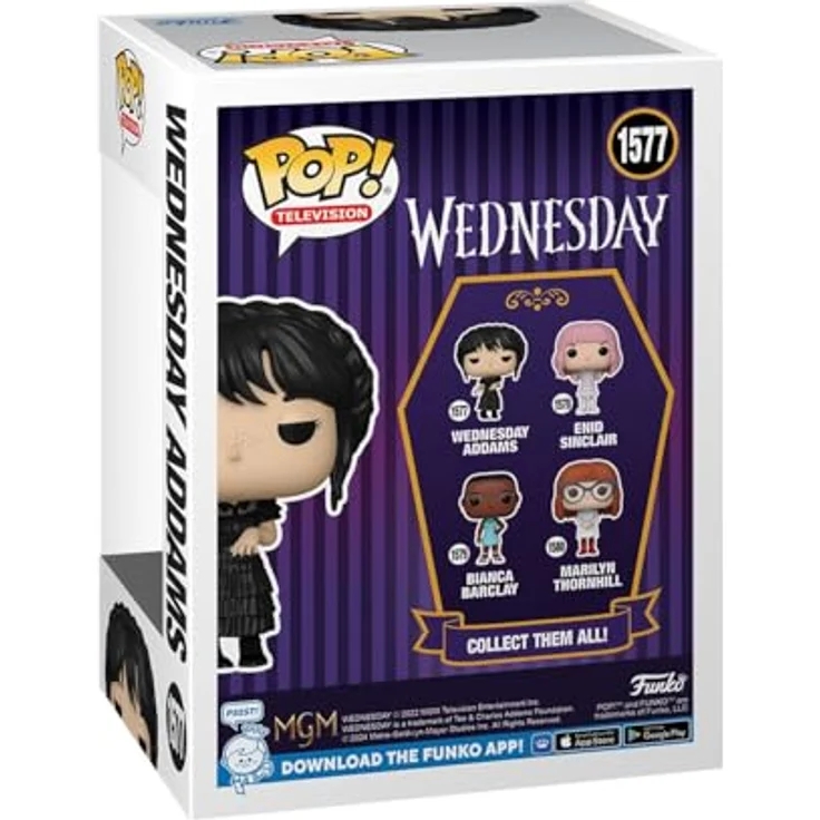 Funko Pop! TV: Wednesday Addams - Rave'n W - Vinyl-Sammelfigur - Geschenkidee - 9,5 cm Höhe - Hochwertiges Vinyl - Für Fans und Sammler - Offizielle Handelswaren – Bild 3