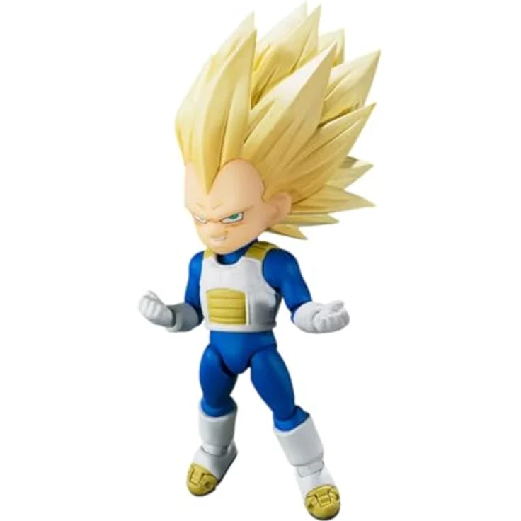 TAMASHII NATIONS Vegeta Super Saiyan 3 (Mini) Daima Figur 7,5 cm, S.H. Figuarts Sammelfigur aus Dragon Ball Daima – Bild 1
