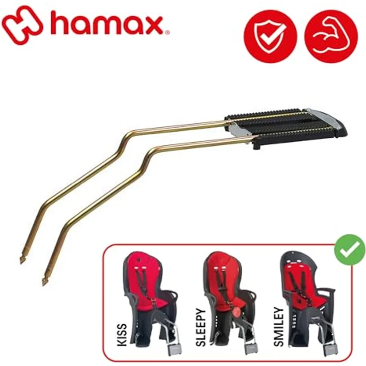 Hamax Zubehör Extra Bar for Small Frames Kiss/Sleepy/Smiley, silber, STANDARD – Bild 3