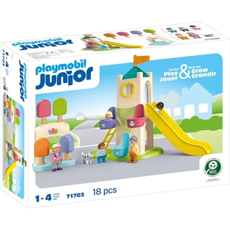 Playmobil® Erlebnisturm mit Eisstand (71703), JUNIOR Konstruktions-Spielset, (18 St), Made in Europe – Bild 2