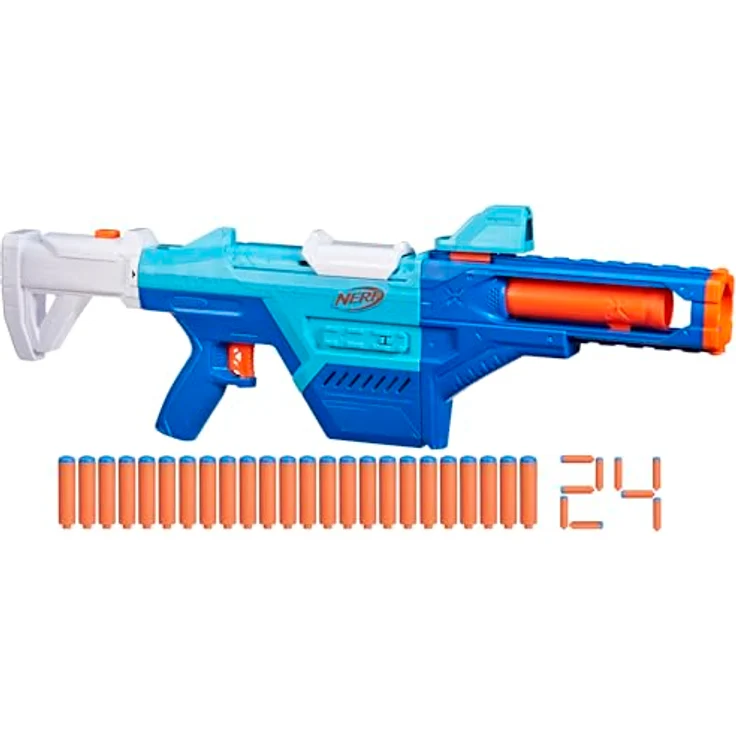 Nerf N Series Shadow Storm-Dart Blaster, 6 in 1 Blaster mit abnehmbaren Stock, Barrel und Sight, 24 Nerf N1 Darts, kompatibel mit Nerf N Series, ab 8 Jahren – Bild 1