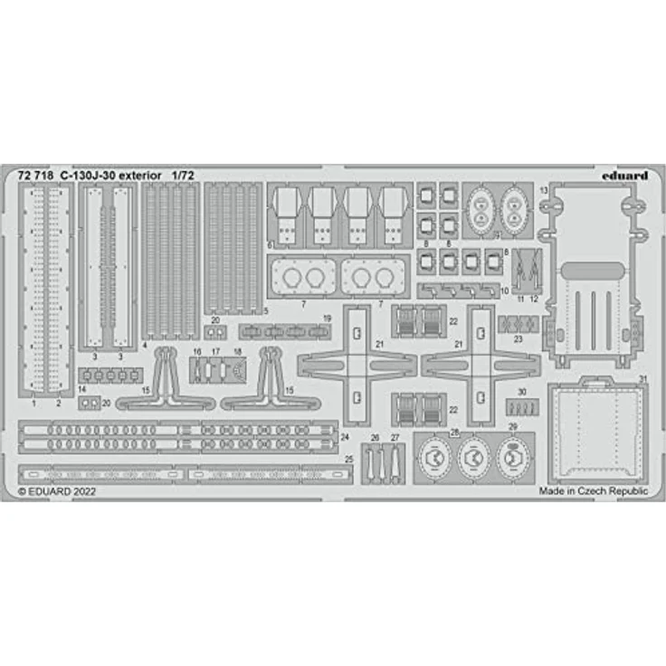 Eduard Photetch 1:72 - C-130J-30 außen (Zvezda) – Bild 1