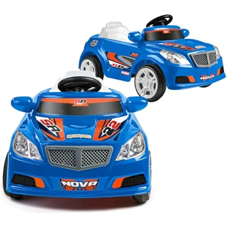 Feber Twinkle Car R/C Blue, Elektroauto mit 12V Batterie, Funksteuerung und Fernbedienung, für Kinder von 3-6 Jahren bis 25 kg, 45 min Spielzeit