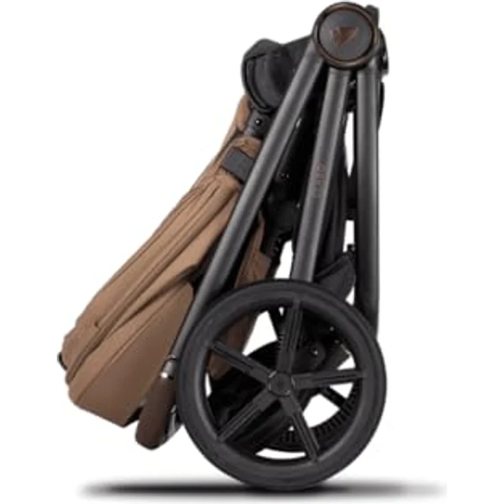 Venicci Claro 2in1 Kombi-Kinderwagen bis 22 kg - Caramel, inkl. Babywanne, Sportsitz, Teleskopschieber, Liegeposition, Regenschutz, Beindecke & Wickeltasche mit Wickeunterlage, Gratis Mobilitätsgarantie – Bild 8