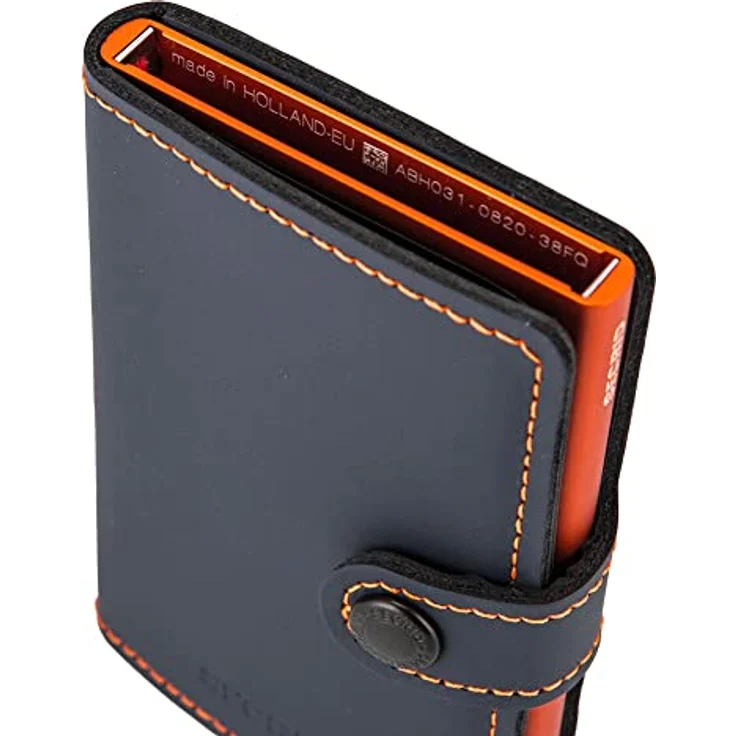 SECRID Herren Modern, Nachtblau und Orange, Small, Matt – Bild 4