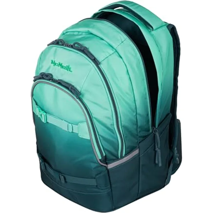 McNeill Schulrucksack Milo, Polyester mit Stift- und Steckfächern, Haken zum Aufhängen, Trinkflaschen-Taschen