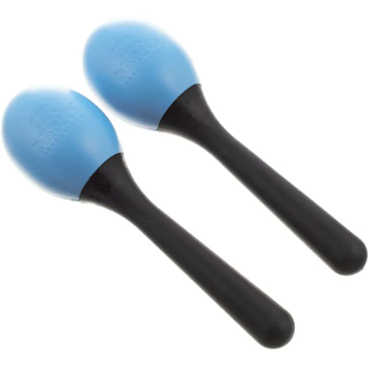 Nino 569SB Maracas, kleines Paar aus ABS Kunststoff, blau