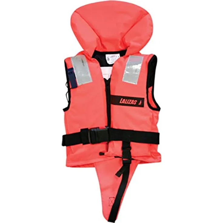 Lalizas Rettungsweste 10-20kg Schwimmweste ISO 12402-4 Feststoffweste 100N Kinder, Orange, mit Schutzkragen und Signalpfeife