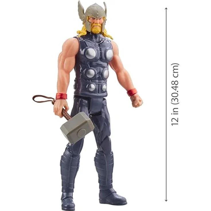 Hasbro Marvel Avengers Titan Hero Thor Deluxe Figur, 30cm groß mit detailliertem Design – Bild 9