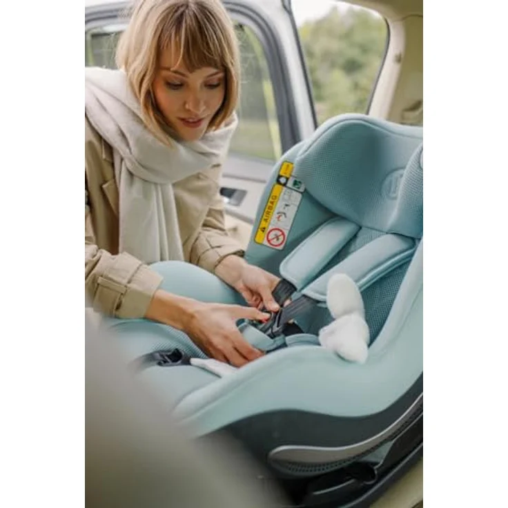 Avionaut AeroFIX AirFlow, Reboard Kindersitz mit Air-Flow Polsterung und Seitenaufprallschutz, 0-18 kg, Mint – Bild 6