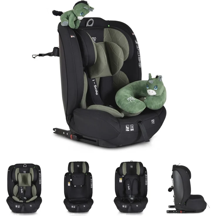 Moni Autokindersitz Kindersitz i-Size i-Safe, bis: 36 kg, (76-150cm) Isofix, Top Tether, 13-fach verstellbar, wählbar in verschiedenen Farben