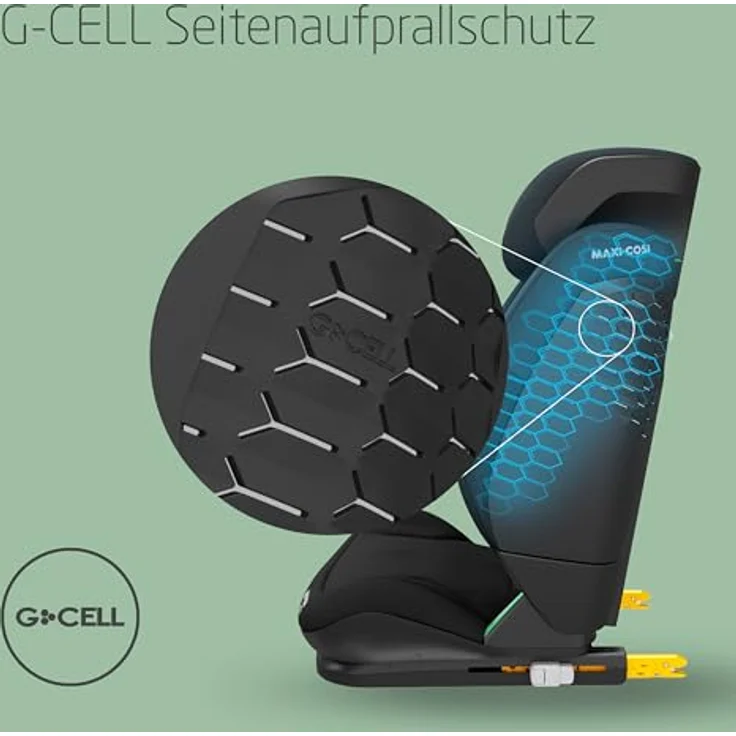 Maxi-Cosi Kindersitz RodiFix S i-Size, mit G-Cell Seitenaufprallschutz & Isofix, Tonal Black – Bild 3