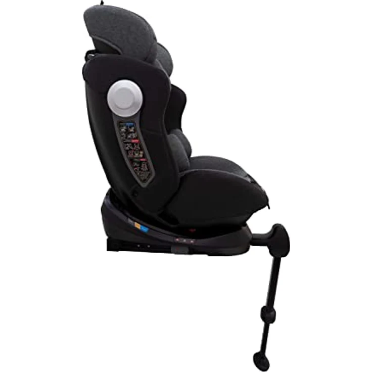 PETEX Kindersitz I-SIZE Laura 1341 mit ISOFIX und Top Tether grau, anthrazit, 44441318 – Bild 6