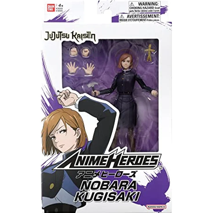 BANDAI Anime Heroes 36985 Nobara Kugisaki Action Figur, Mehrfarbig, 17 cm mit wechselbaren Händen und Zubehör – Bild 2