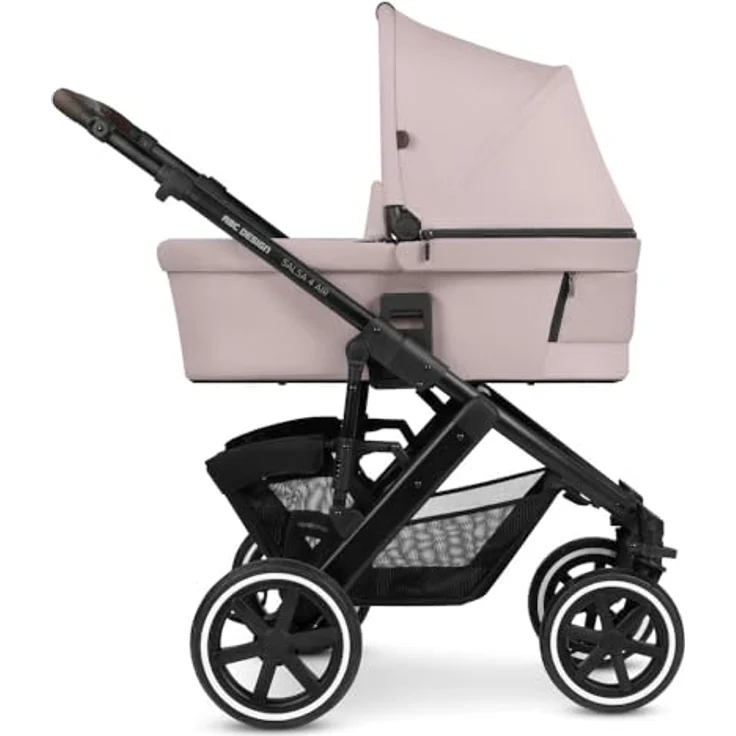 ABC Design Kombi-Kinderwagen Salsa 4 Air - inkl. Babywanne & Sportsitz - Pure Edition - Berry mit Gratis Mobilitätsgarantie – Bild 3