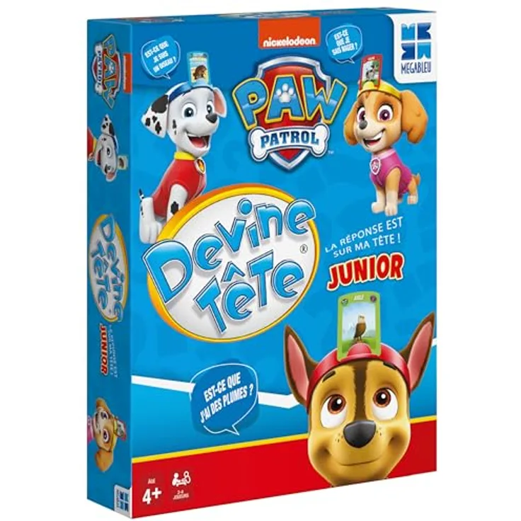 Spin Master Devine Tête Junior, Multilinguales Kartenspiel für Kinder