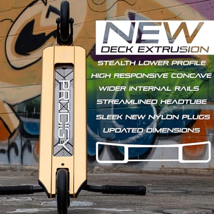 Blunt Prodigy X Complete Scooter, Gold mit hochwertigen Profi-Level-Teilen – Bild 4