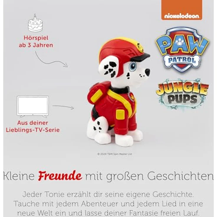 tonies Hörspielfigur Paw Patrol - Jungle Pups: Marshall, für die Toniebox geeignet – Bild 4