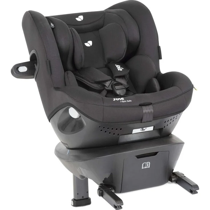 Joie i-Spin Safe, Reboarder Kindersitz, Coal, ECE R129/i-Size mit drehbarer Basis und Guard Surround Safety