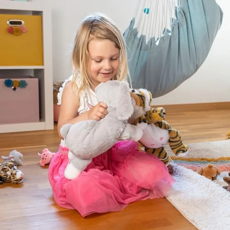 Mamanimals 2020610, Tiger Plüschtier mit Wickeltasche für Babytierchen, CE-zertifiziert, ab 0+ – Bild 6