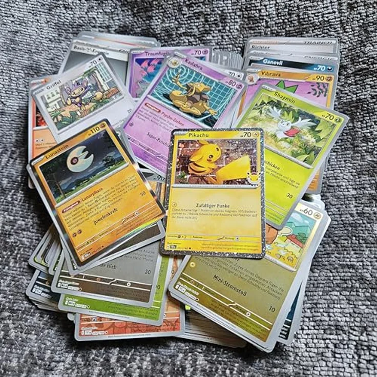 Coradoma 50 Pokémon Karten Deutsch - Originales Sammelkartenset 2026 mit 10 Holo-Karten und 1 Münze, ideal zum Sammeln und Spielen – Bild 3