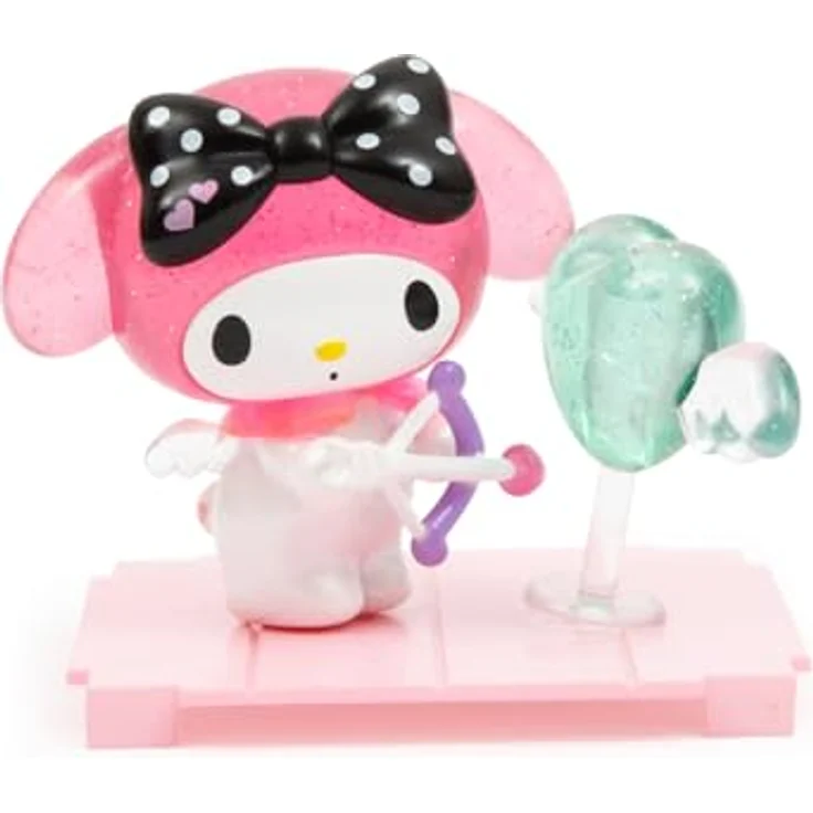 Hello Kitty Love Story My Melody, Sammelfigur 6,5 cm mit Zubehör in transparenter Box, zufälliges Modell, für Kinder ab 3 Jahren, HKT37 – Bild 5