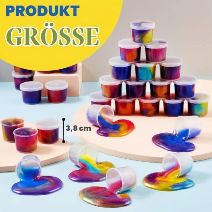 JOYIN Galaxy Slime Tasse Party Favors, 36 Pack Fluffy Schleim, nicht klebend, sicher für Kinder, ideale Klassenzimmer Belohnung – Bild 5