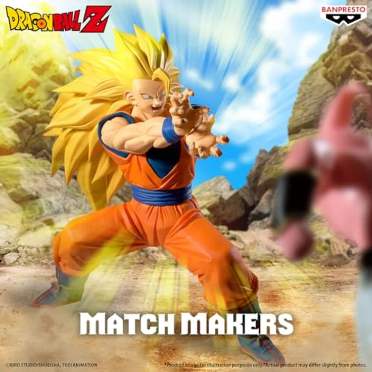 Banpresto Dragon Ball - Son Goku Match Makers, limitierte PVC-Statikfigur, hochwertig, offiziell lizenziert – Bild 2