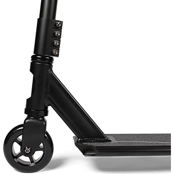 SportPlus Stunt/Freestyle Scooter Pro, eloxierter Aluminiumrahmen, ABEC 9 Kugellager, 4-Fach verschraubte Lenkerklemme, 100 mm PU-Wheels mit Alu Kern, TPR Handgriffe – Bild 4